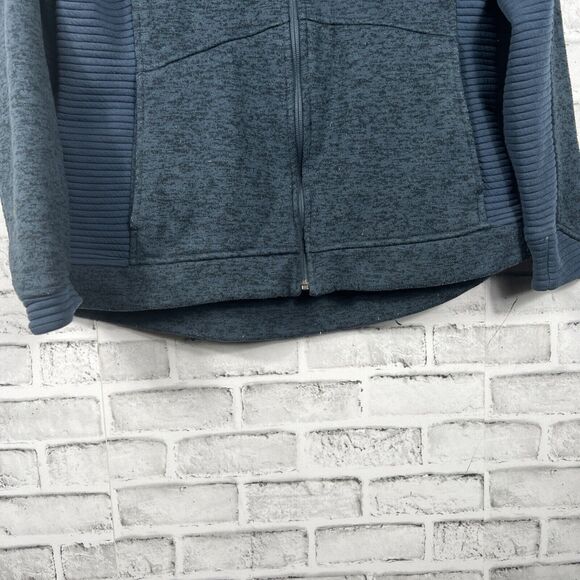 The North Face Indi 2 Gray Full Zip Jacket Slim Fit Fleece Lined Women's Large - Picture 5 of 16